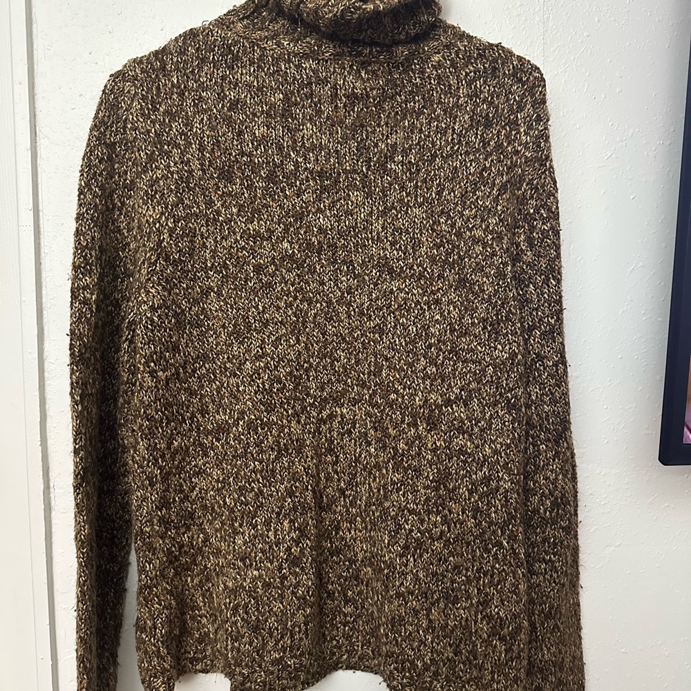 Brown Turtleneck Sweater for Women